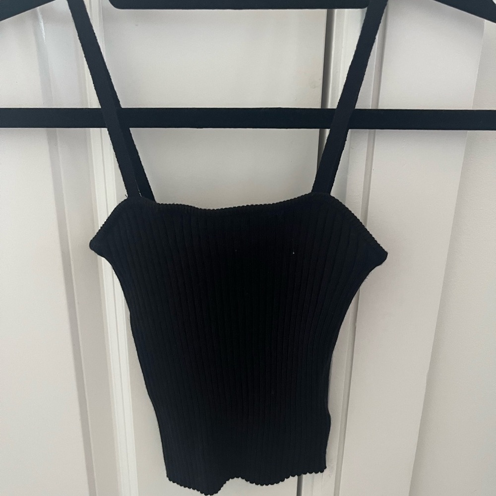 Forever 21 Knit Black Ribbed Tank